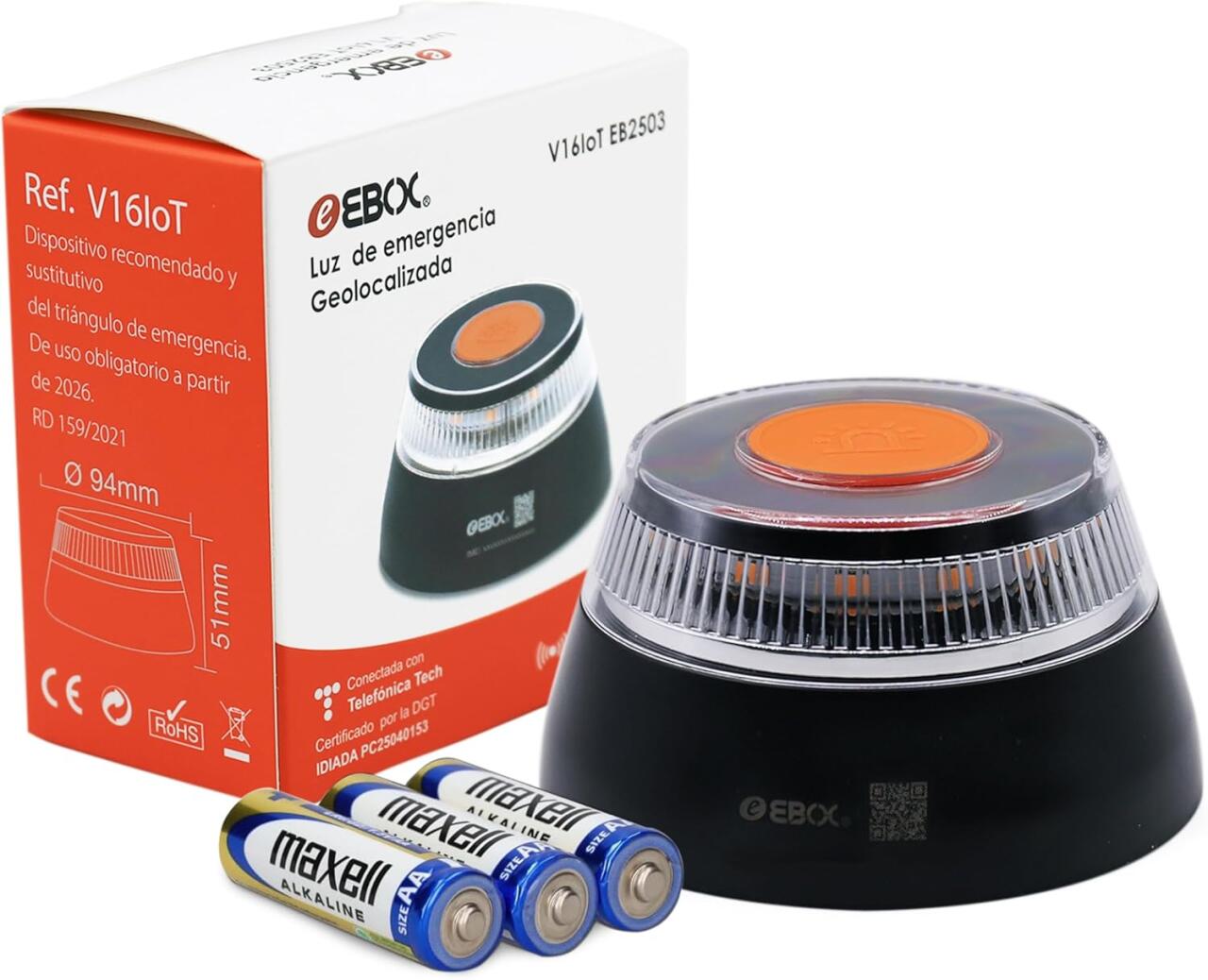 Balizas V16 Individual Homologadas DGT 2026 – Luz de Emergencia para Coche y Moto